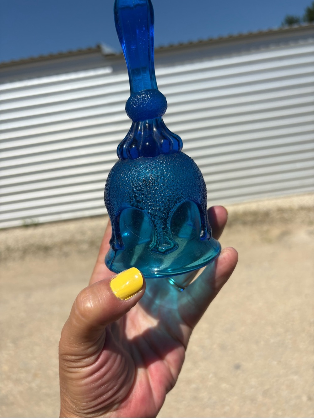 Fenton ~ Vintage Cobalt Blue Glass Bell